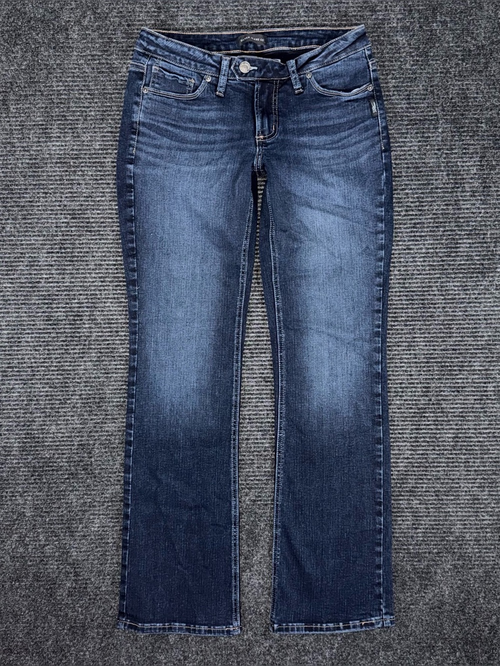 Silver Jeans Co Tuesday Slim Boot Cut Women’s 29 x 30 Dark Wash Low Rise Stretch